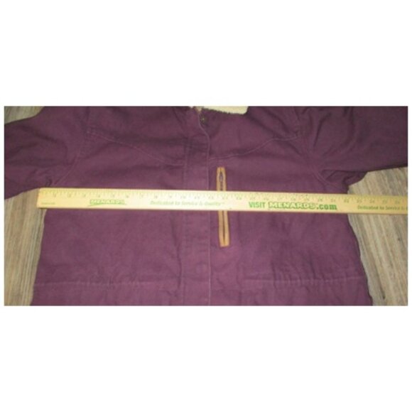 Womens Cabela’s Purple Chore Work Coat Sz Medium Barncore Farmcore Streetwear - Picture 9 of 11